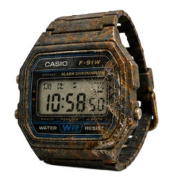 Rusted Digital Watch